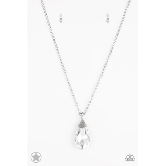 Spellbinding Sparkle- White Necklace - Picture 2 of 2